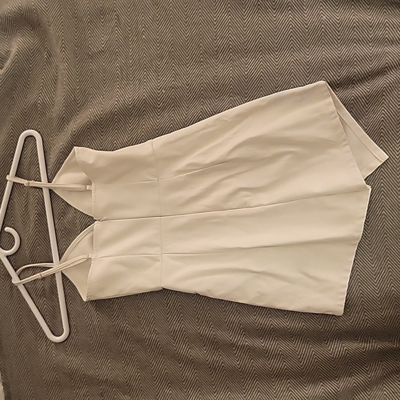 White faux leather jumpsuit (romper) - Picture 2 of 5